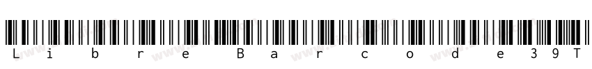 Libre Barcode39Text字体转换